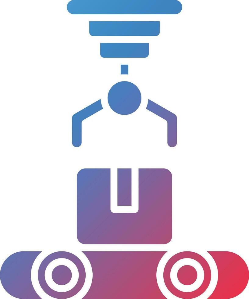 Robotic Produce Sorting Vector Icon