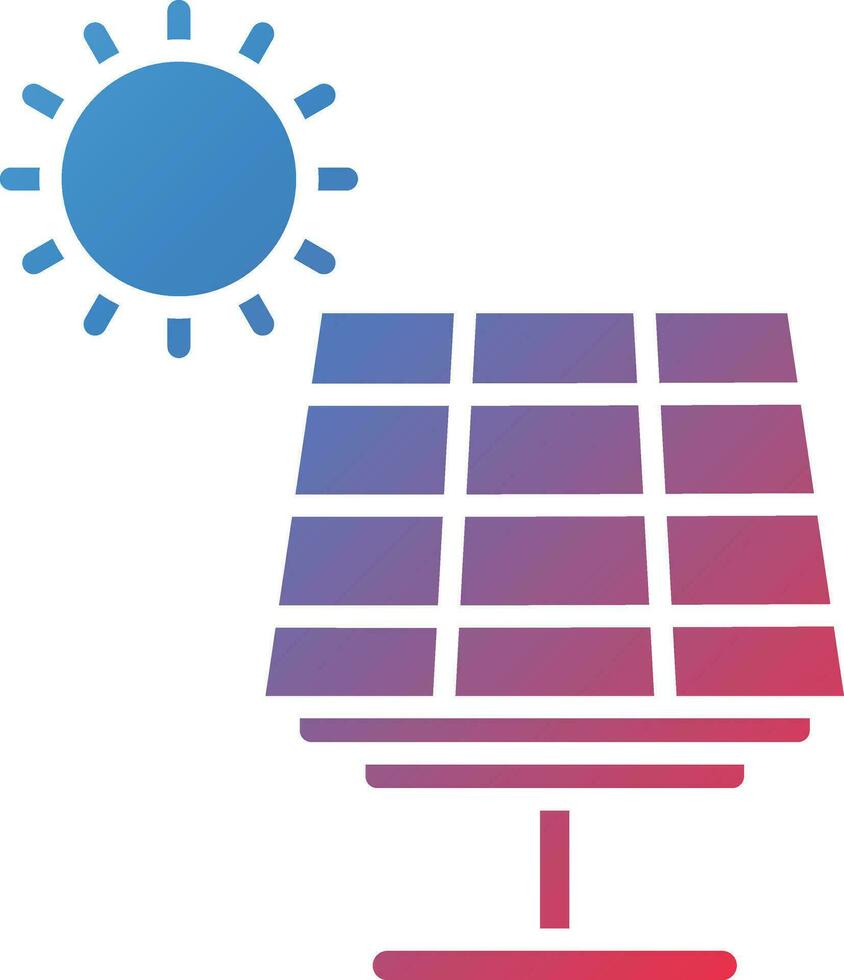 icono de vector de energía solar