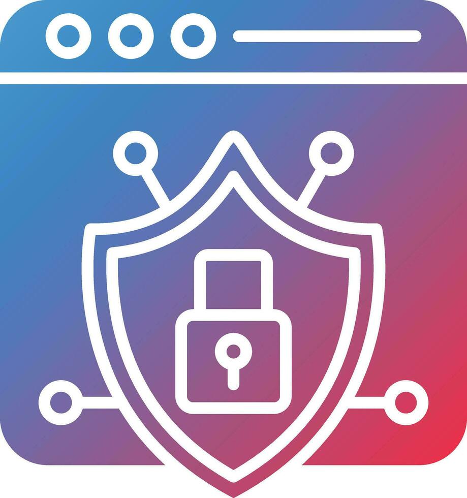 Browser Security Vector Icon