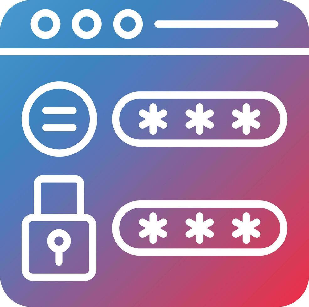 Website Password Vector Icon