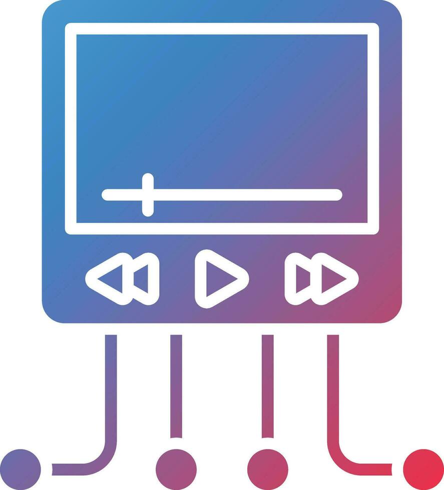 vídeo red vector icono