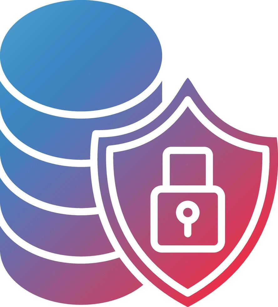 Database Security Vector Icon