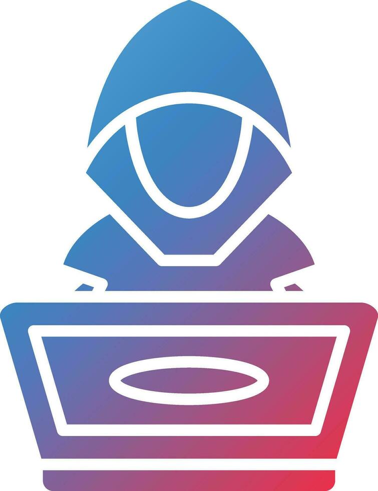 icono de vector de hacker
