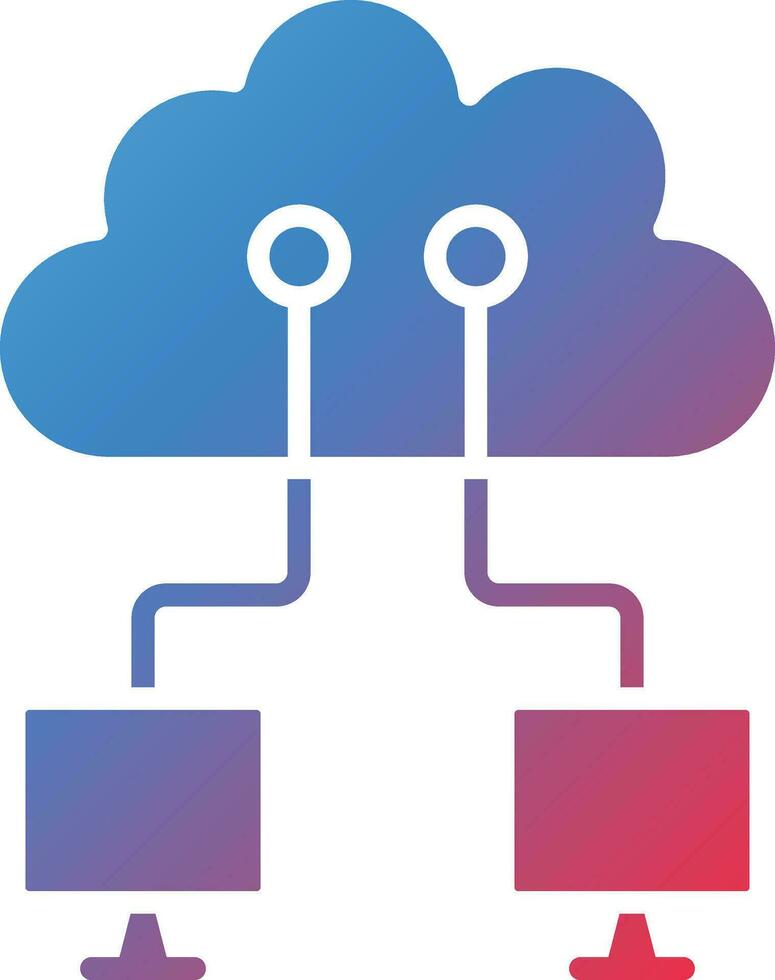Cloud Networking Vector Icon