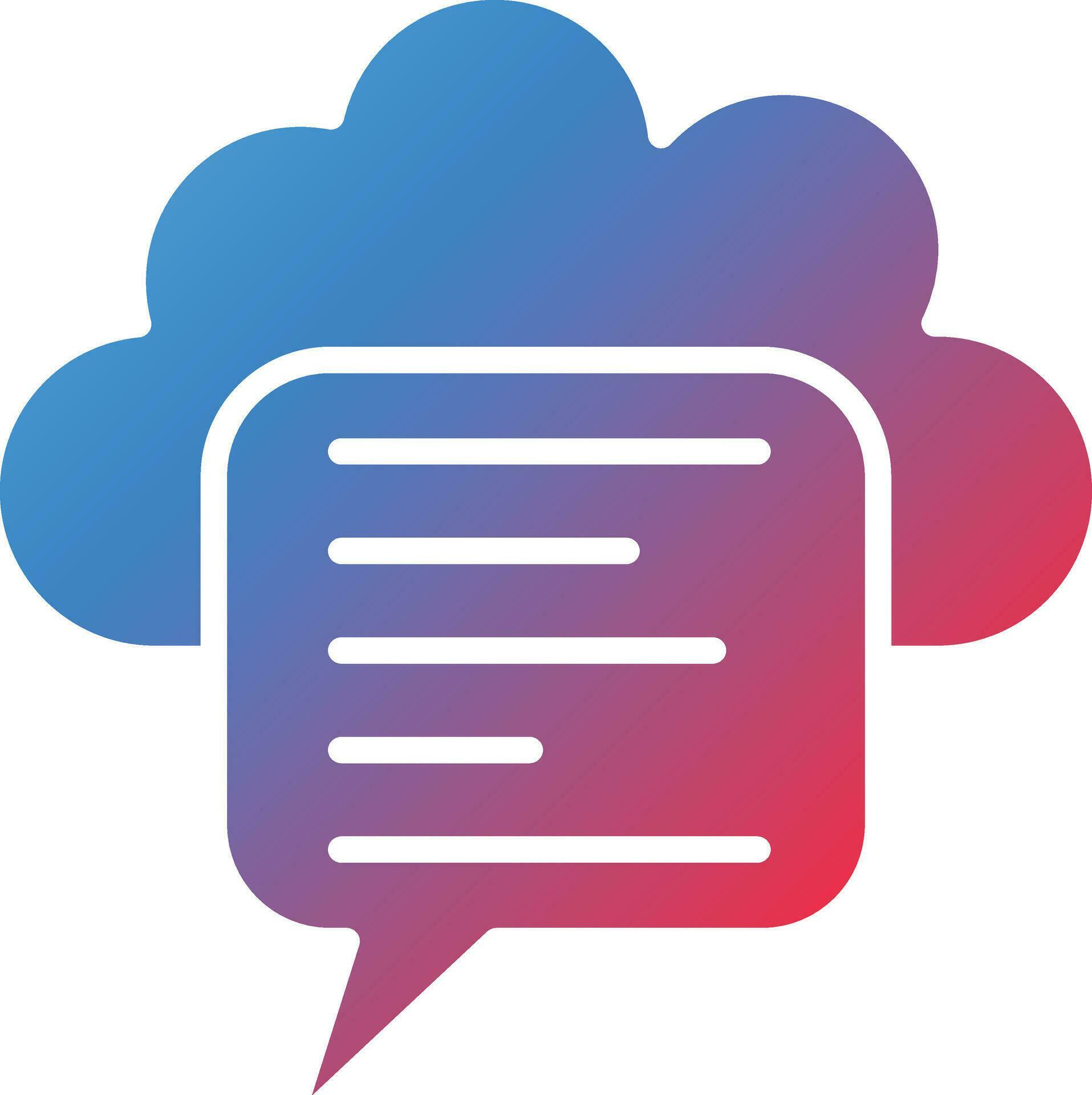 Cloud Message Vector Icon 31085570 Vector Art at Vecteezy