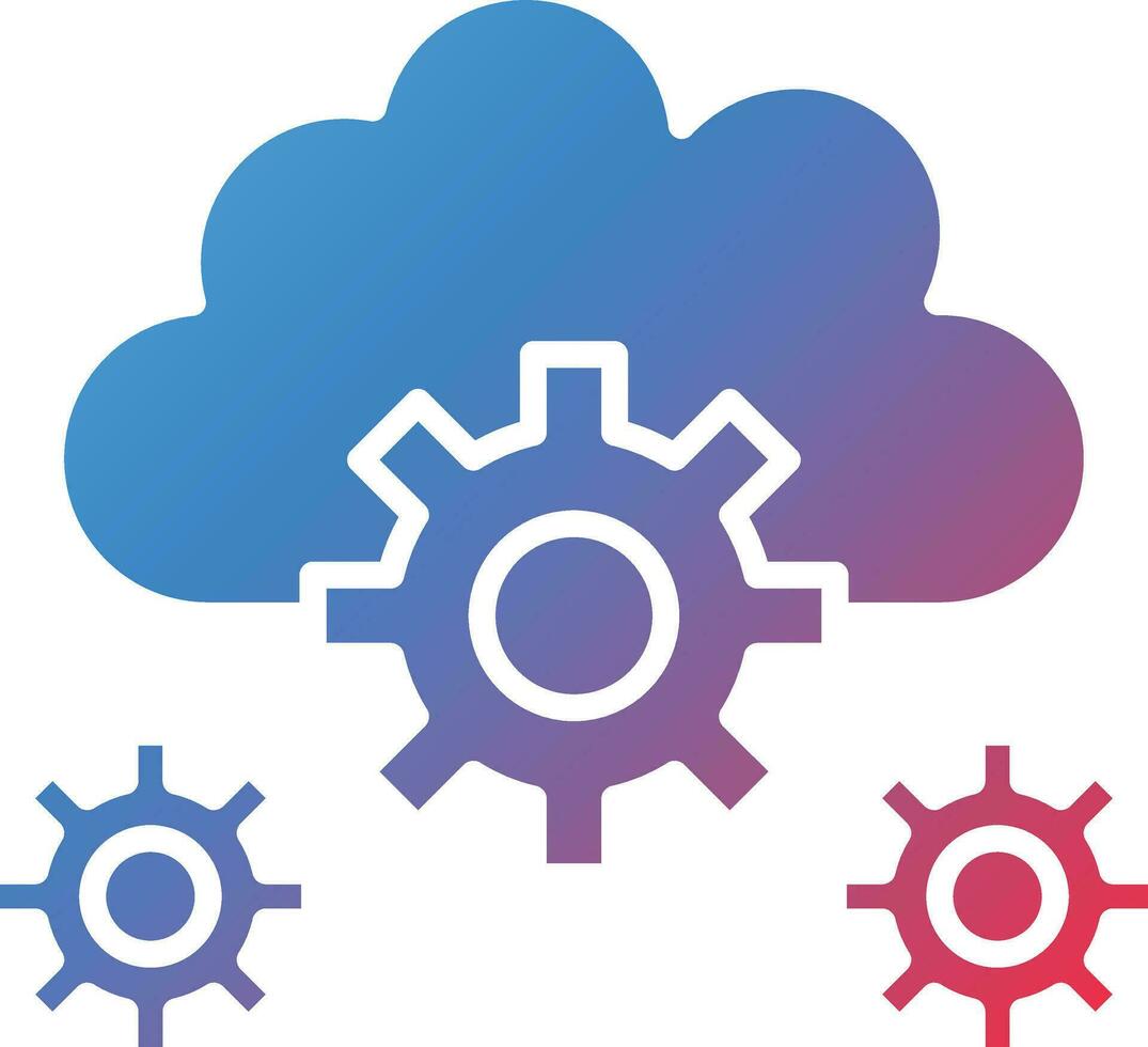 Cloud Setting Vector Icon