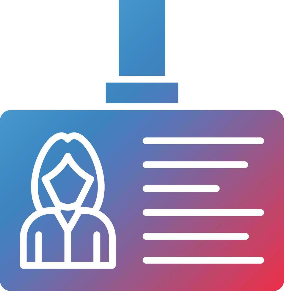 Identification Card Vector Icon