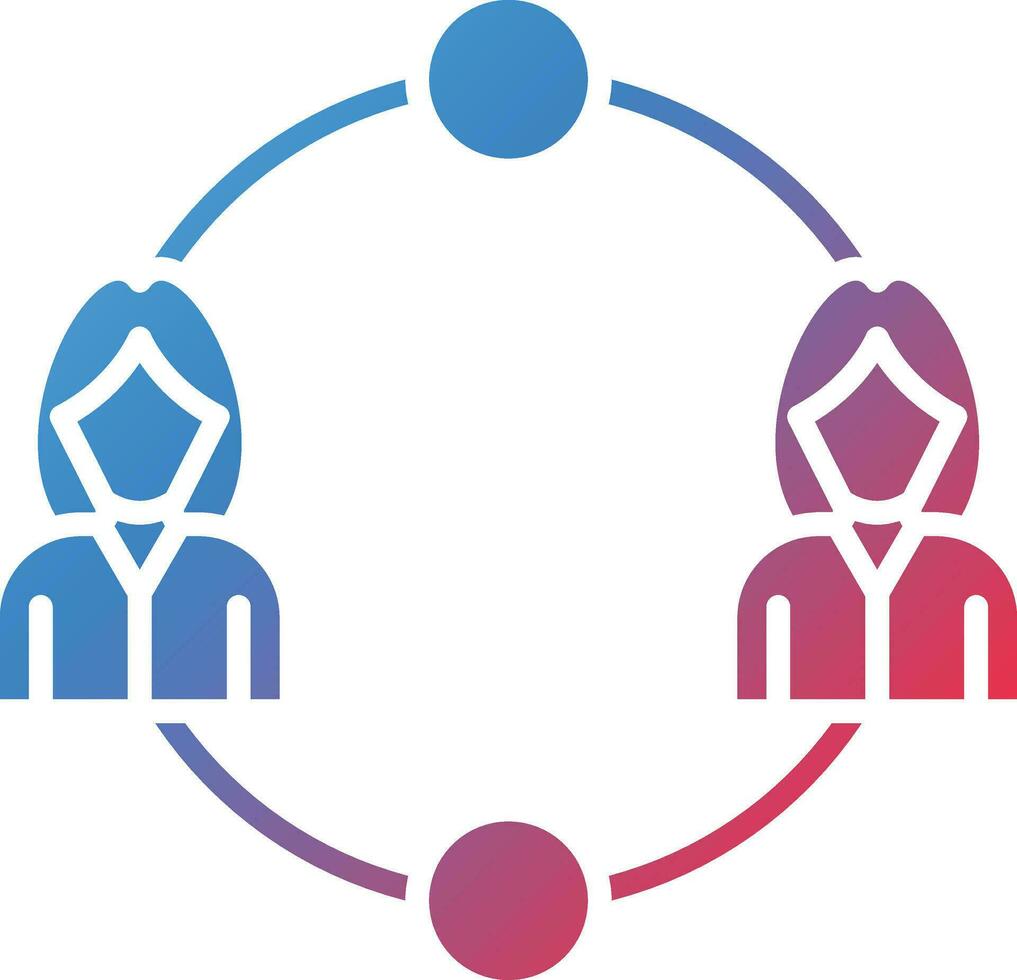 Team Network Vector Icon