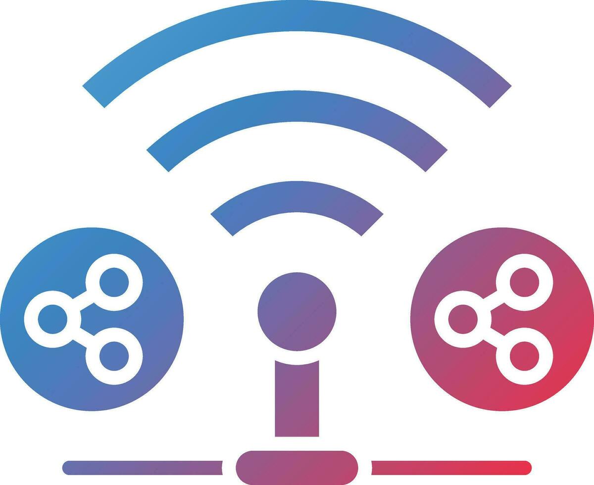 Shared Wifi Vector Icon