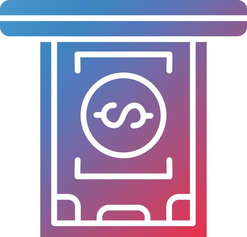 Cash Withdrawal Vector Icon