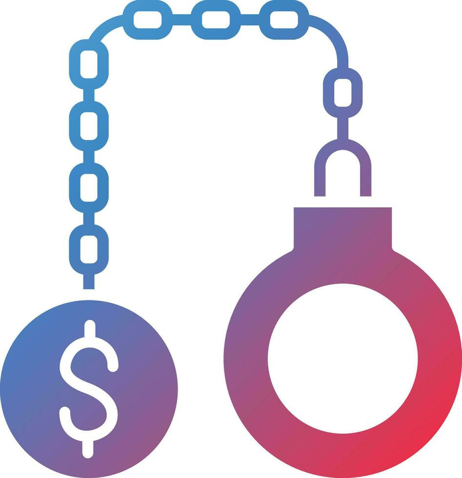 Money Debt Vector Icon