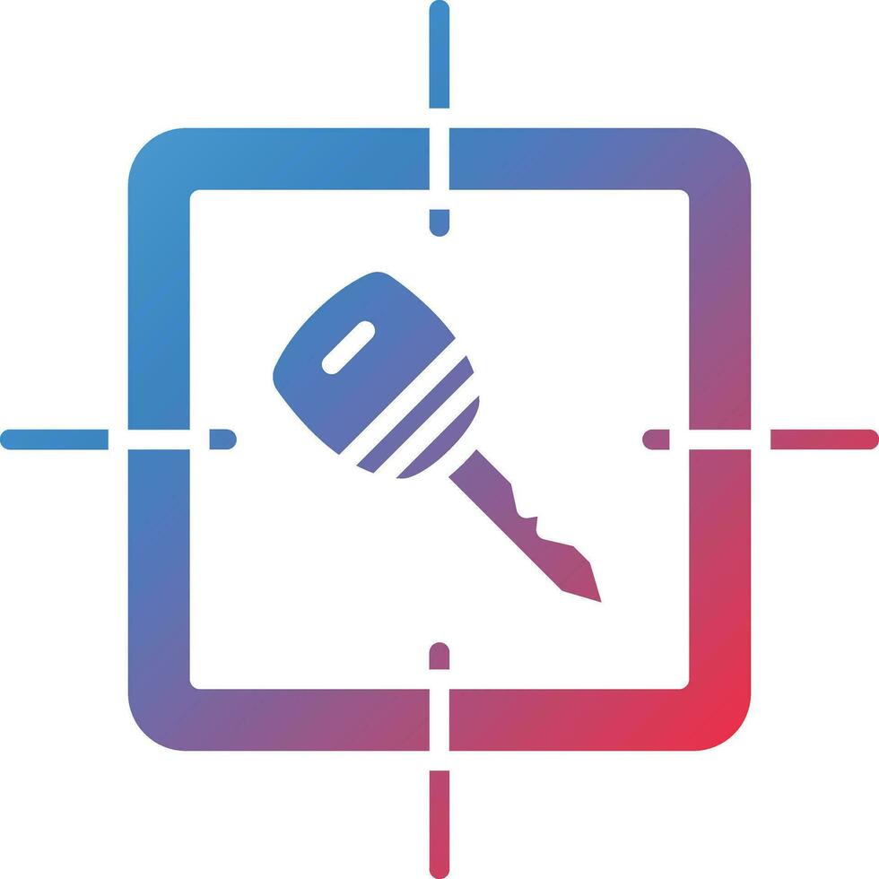 Key Target Vector Icon