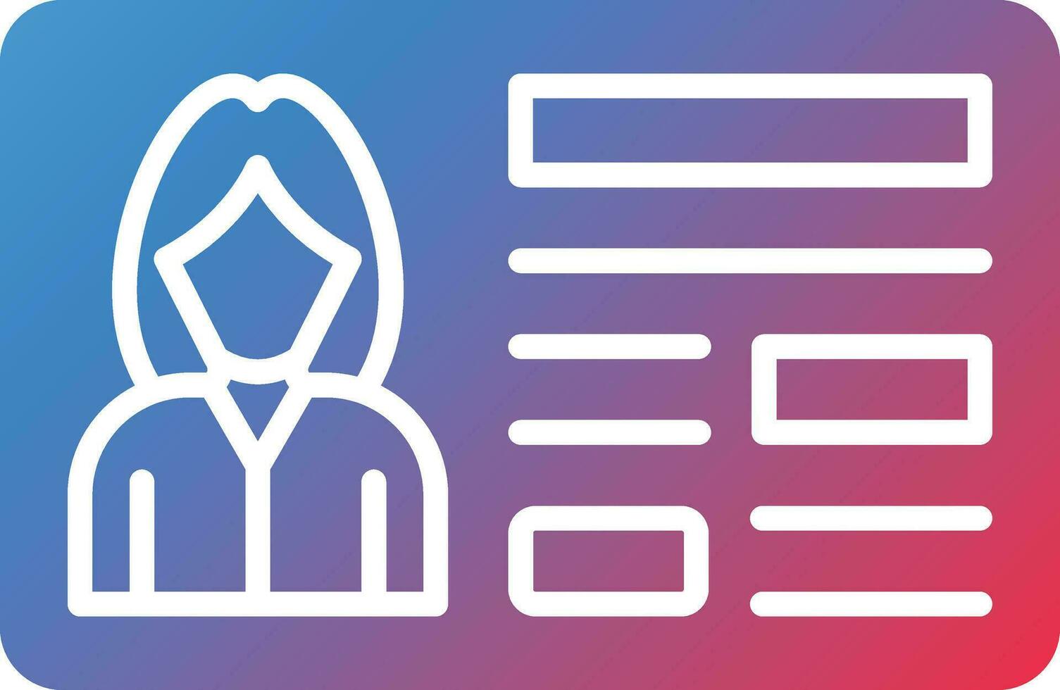 Member Card Vector Icon