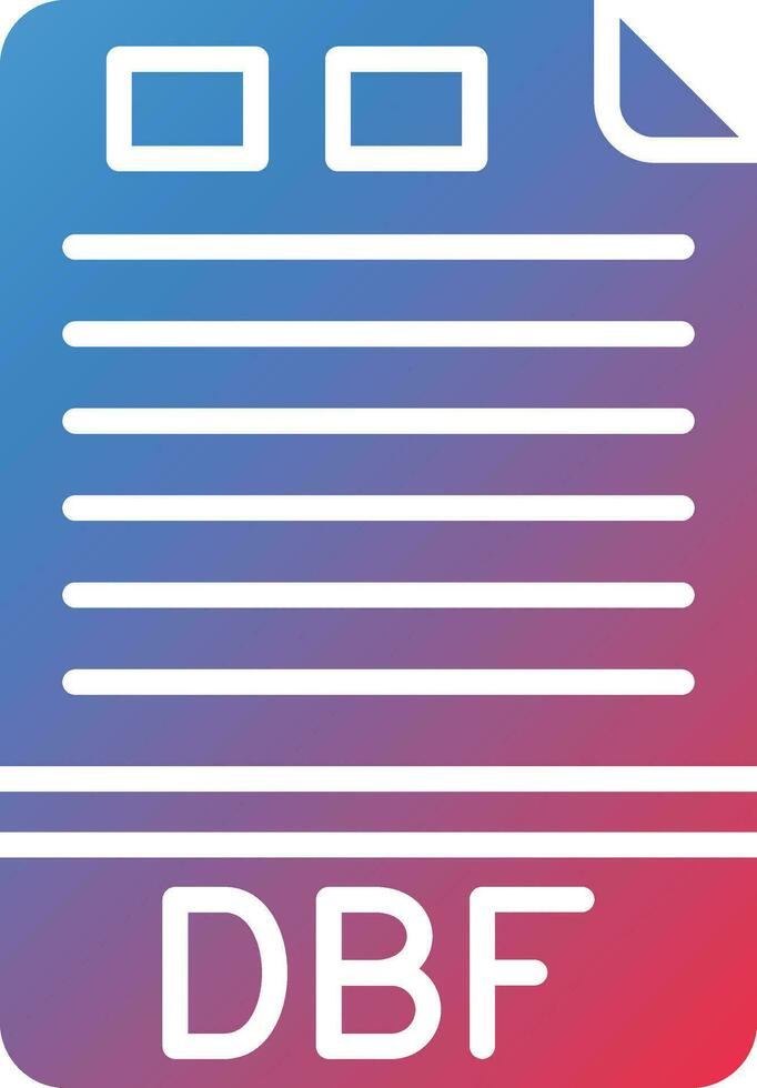 DBF Vector Icon