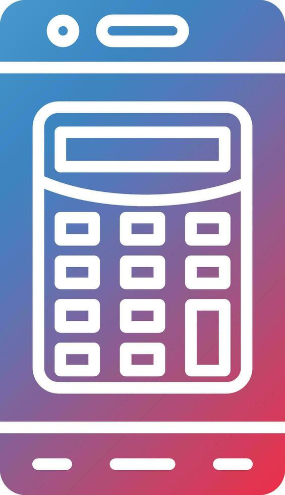 Mobile Calculator Vector Icon