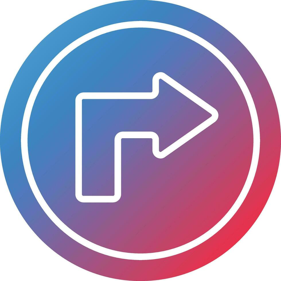 Turn Right Vector Icon
