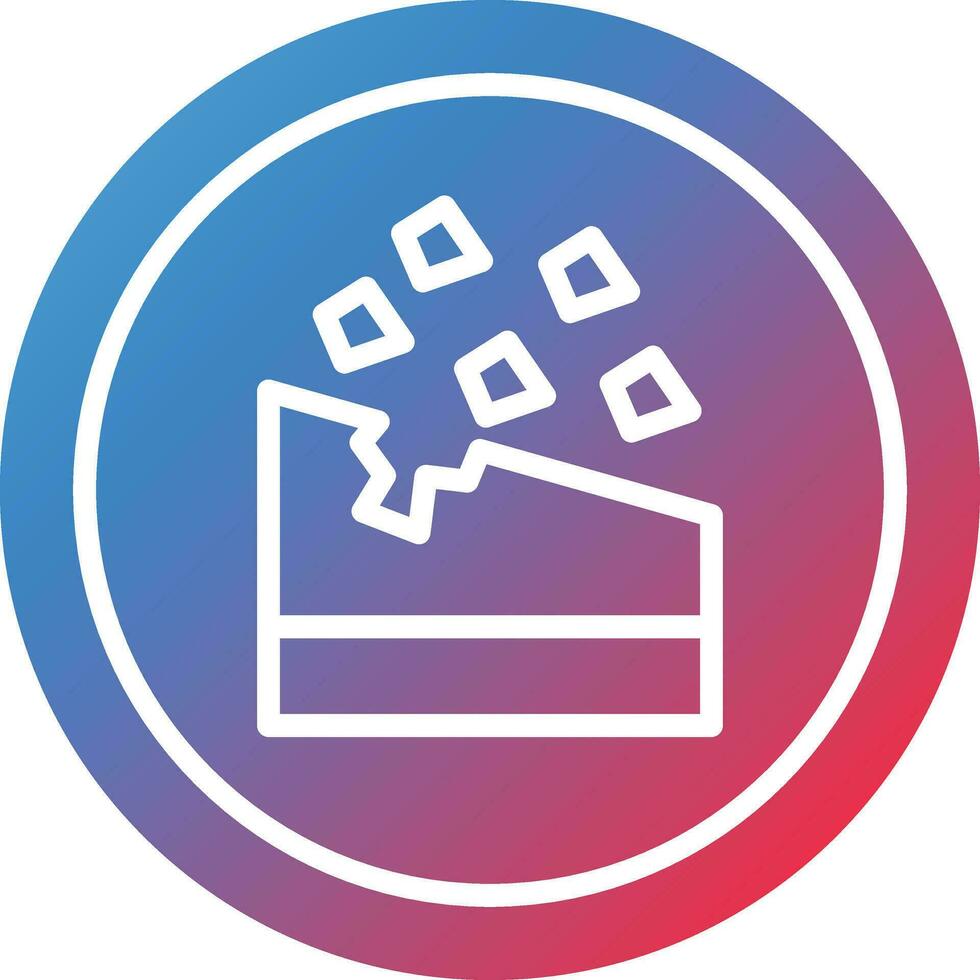 Falling Rocks Vector Icon