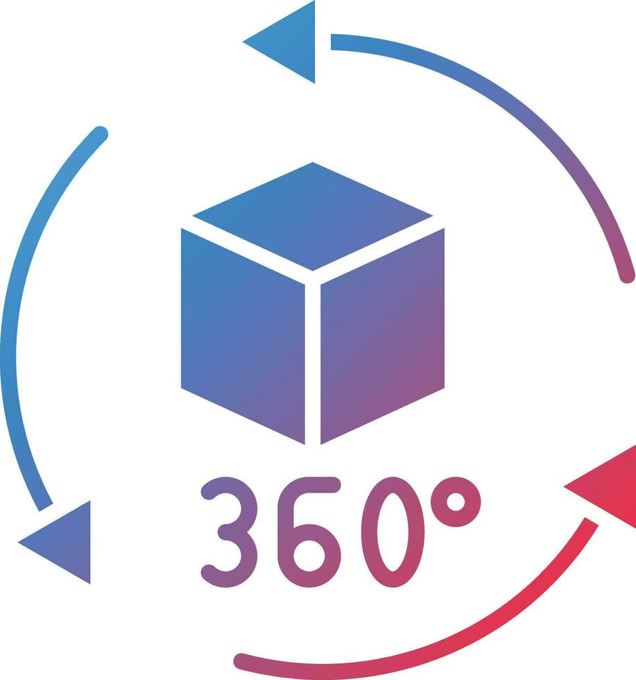 360 Degrees Vector Icon