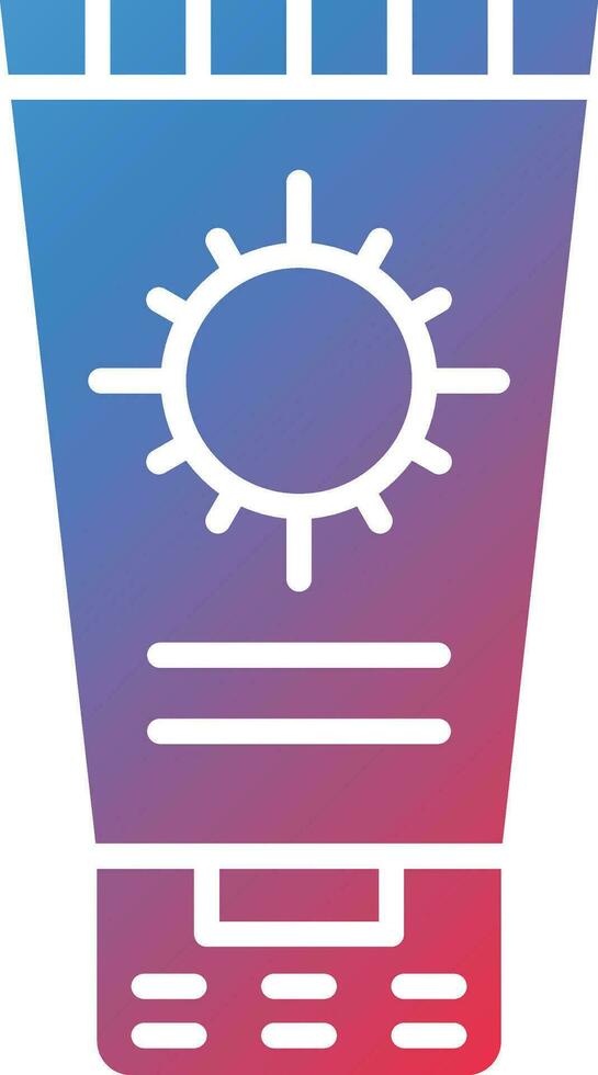 Sunscreen Vector Icon
