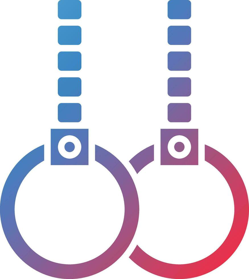 Gym Rings Vector Icon