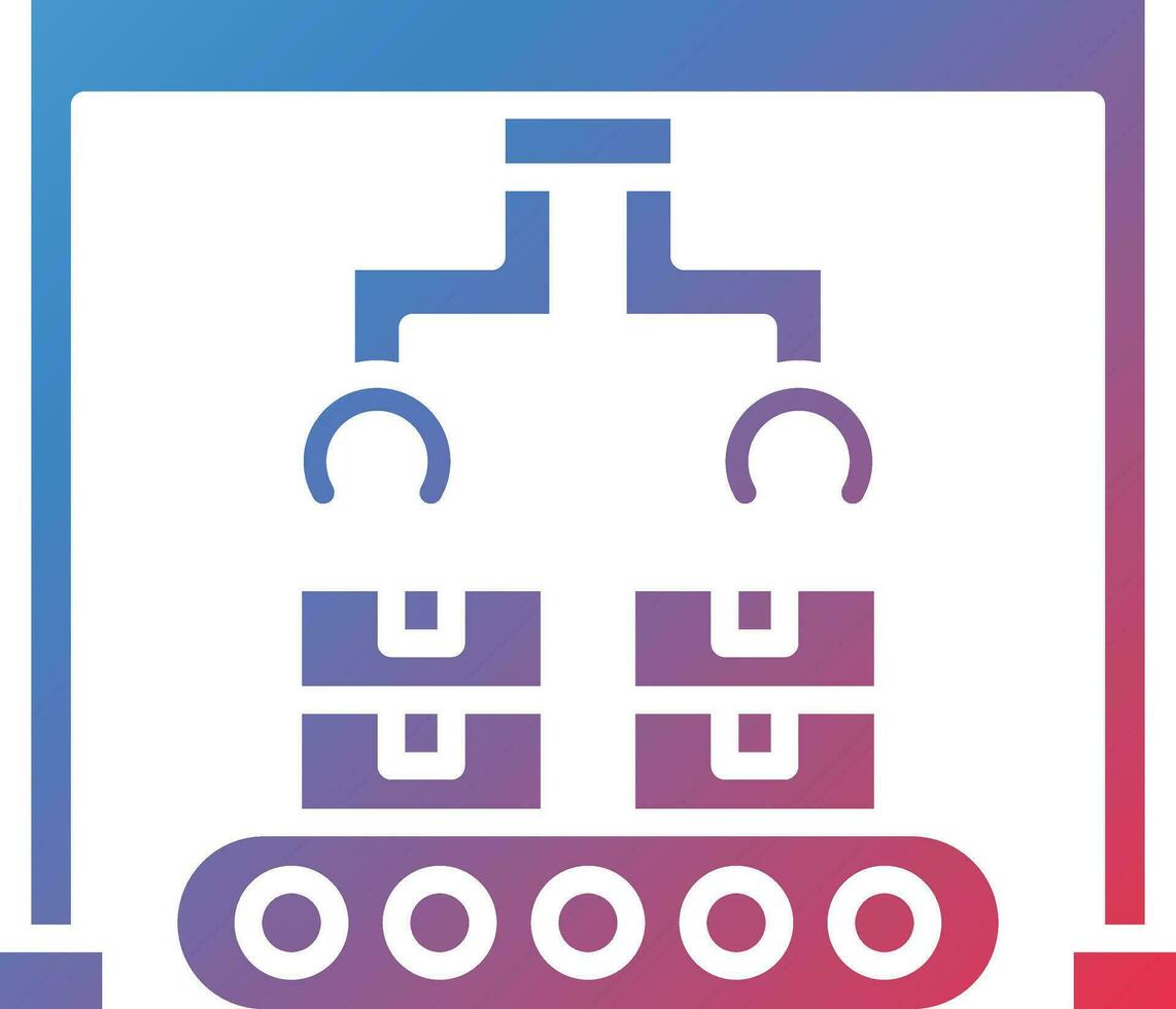 Conveyor Robot Vector Icon
