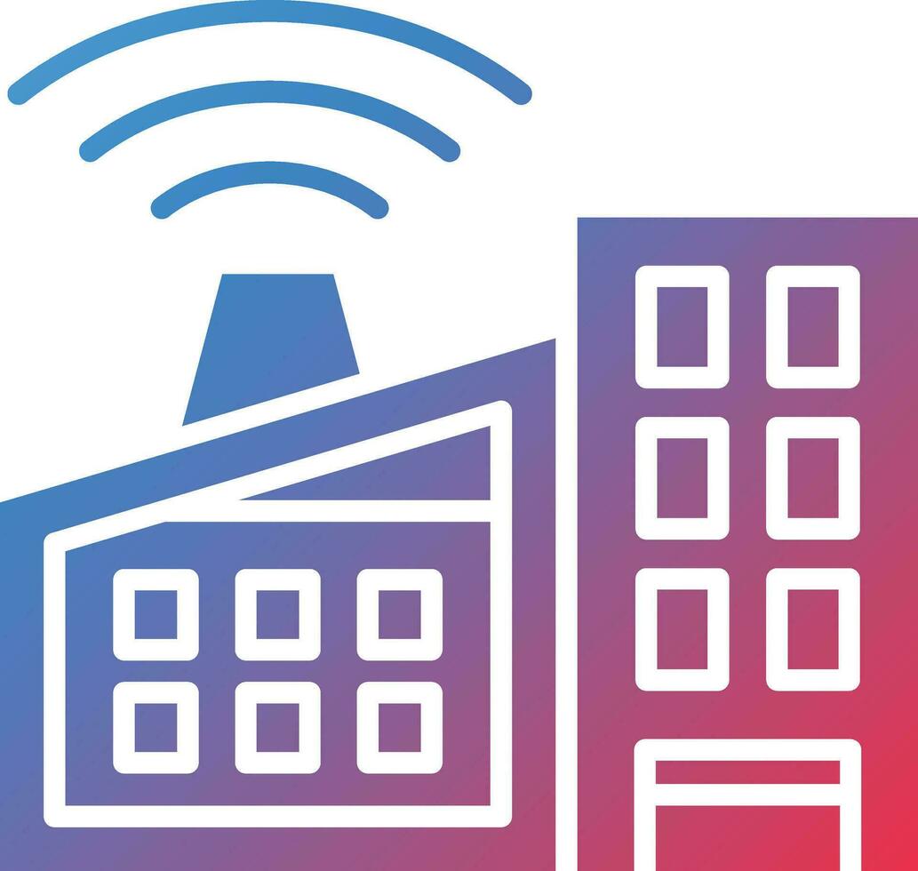 Smart Factory Vector Icon