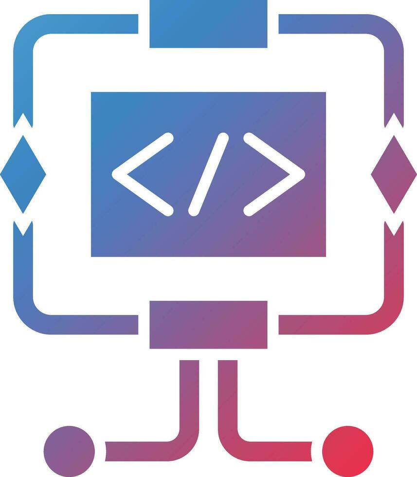 icono de vector de algoritmo