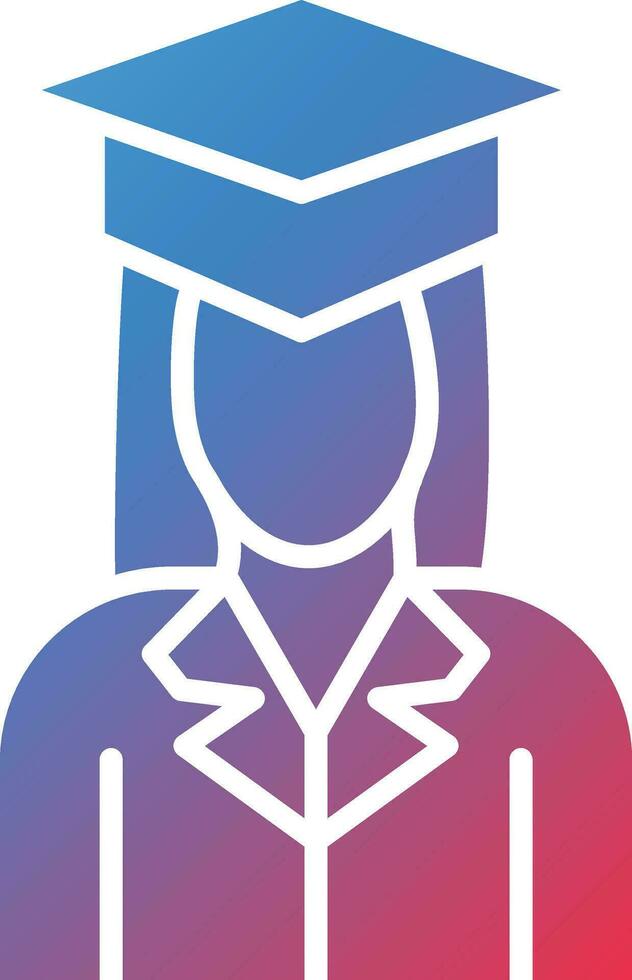 Female Graduate Vector Icon