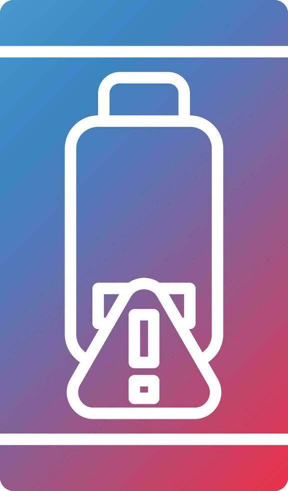 Battery alert Vector Icon