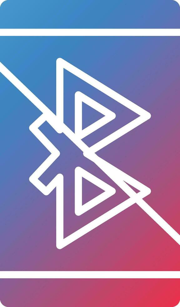 Bluetooth Disabled Vector Icon