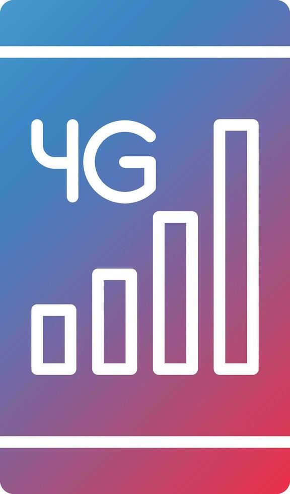 Signal Cellular 4 Bar Vector Icon