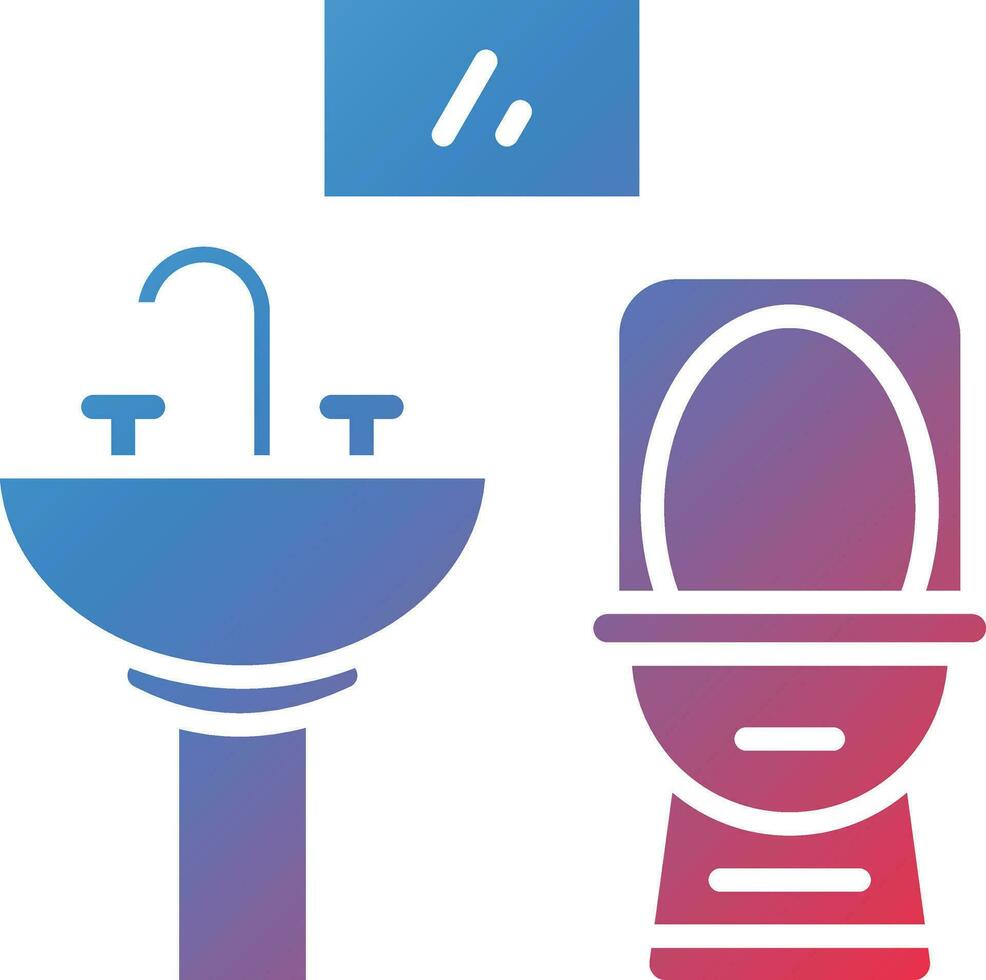 icono de vector de baño