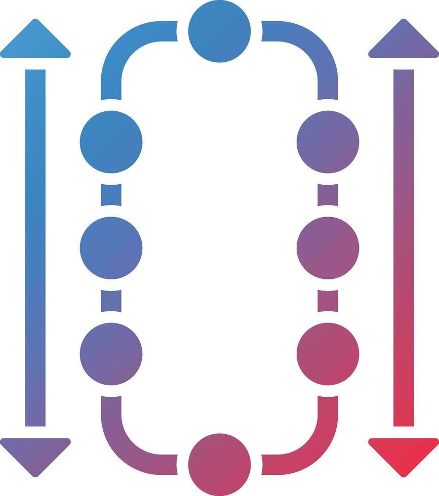 Block Height Vector Icon