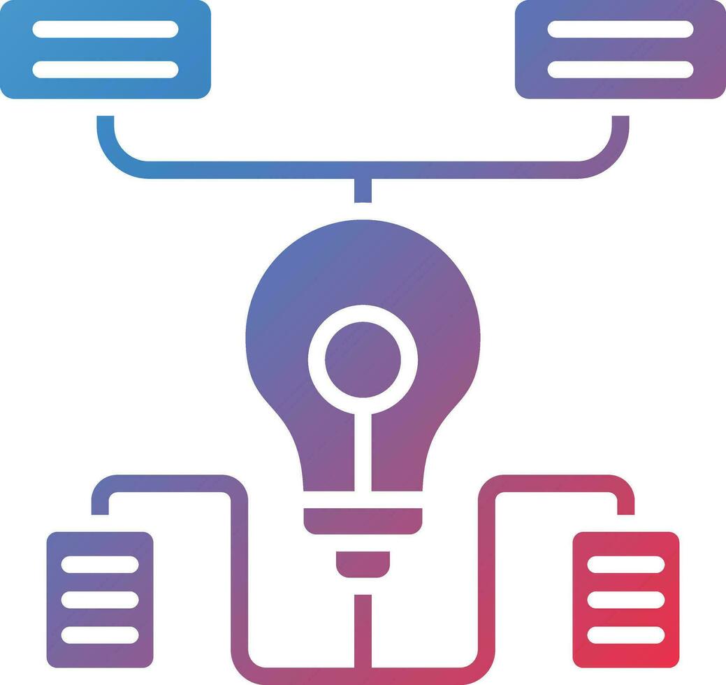 icono de vector de algoritmo