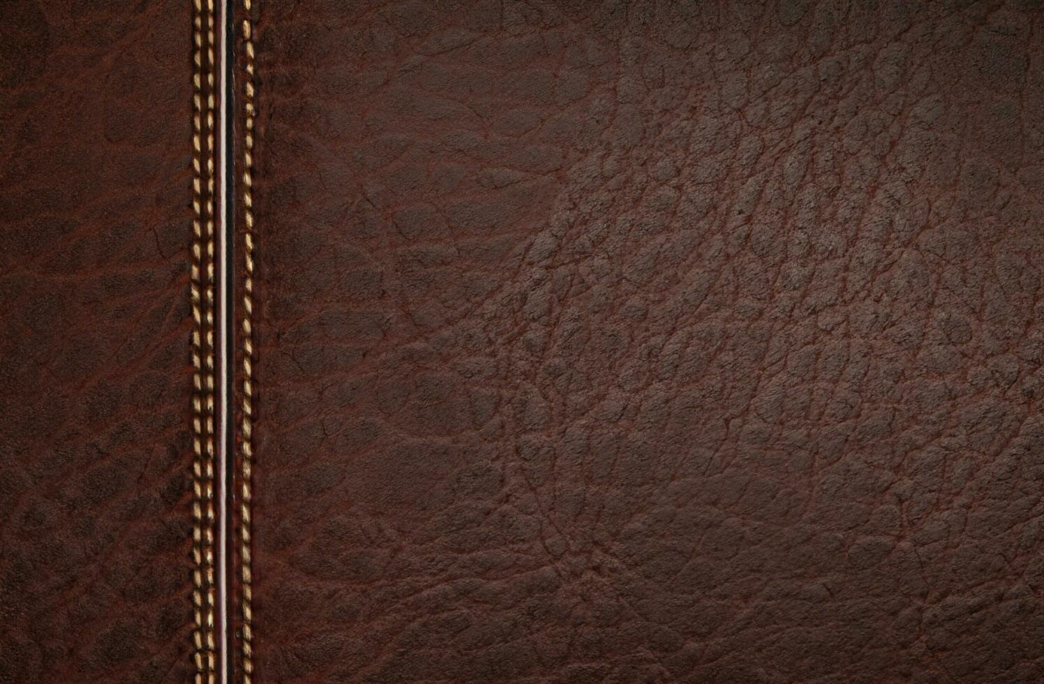 Brown leather texture background photo