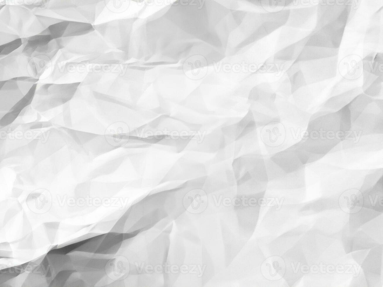 Crumpled white paper photo