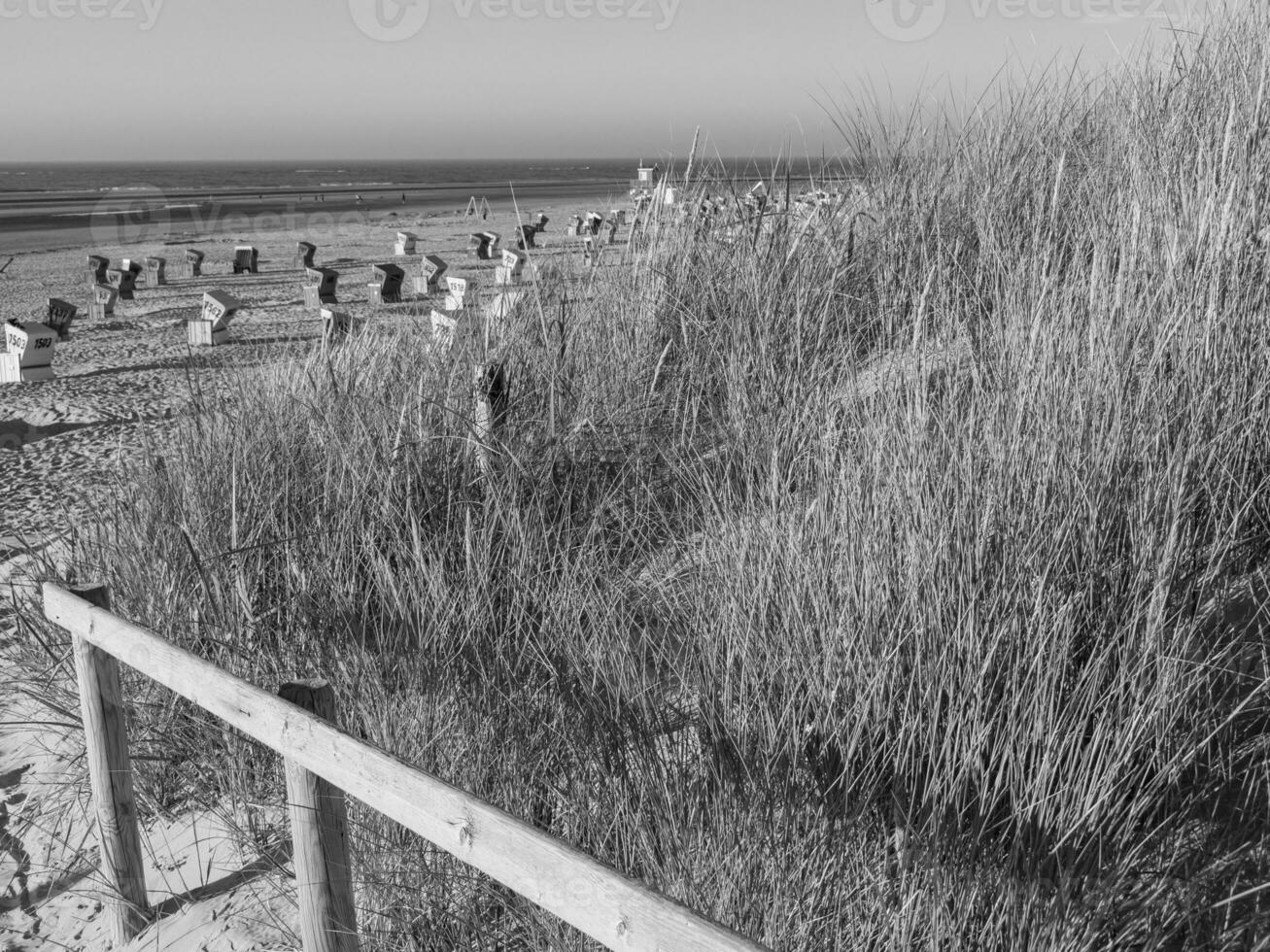 the island of langeoog in germany photo