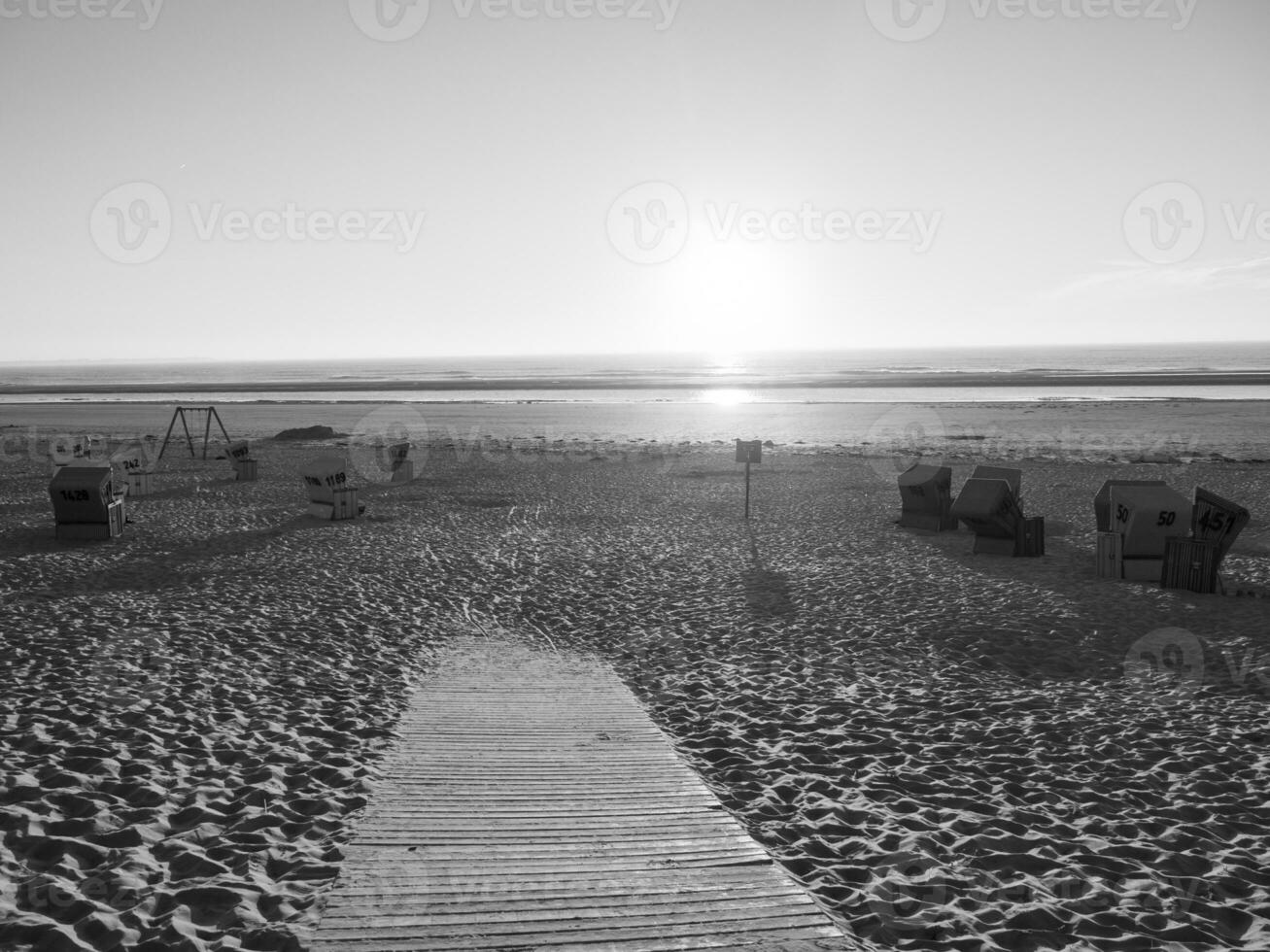 the island of langeoog in germany photo