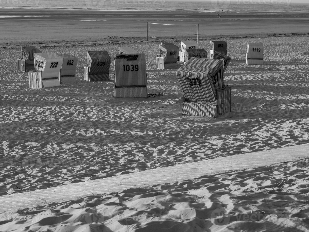 the island of langeoog in germany photo