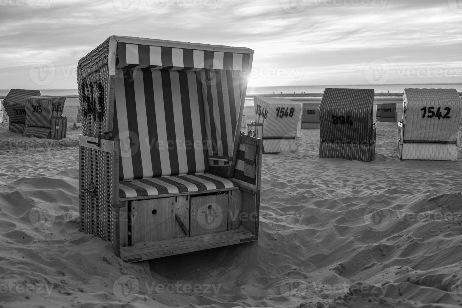 the beach of langeoog island photo