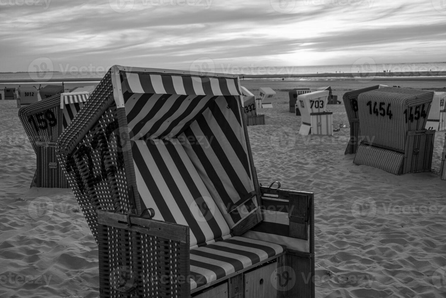 the beach of langeoog island photo