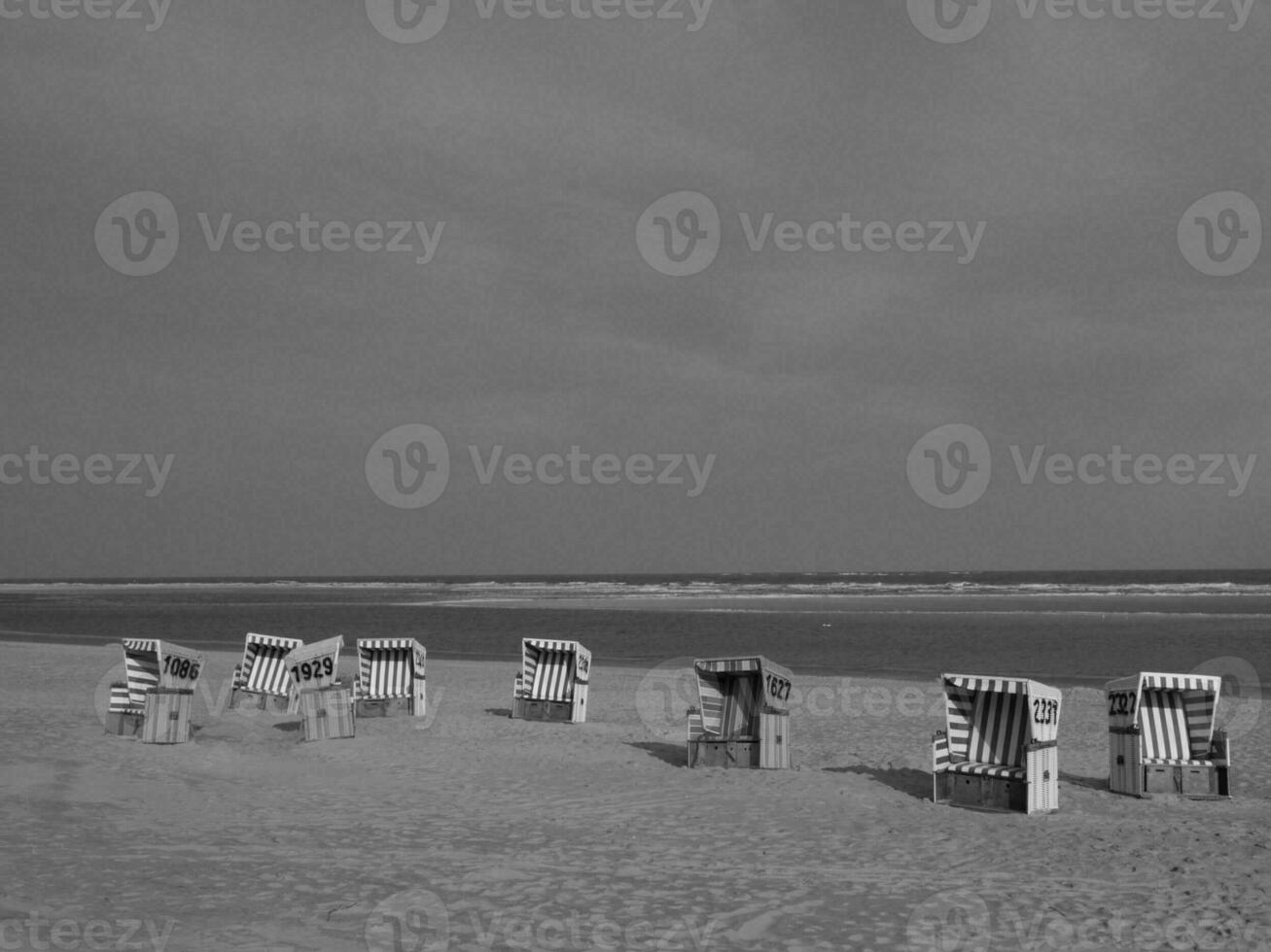 the island of Langeoog in germany photo