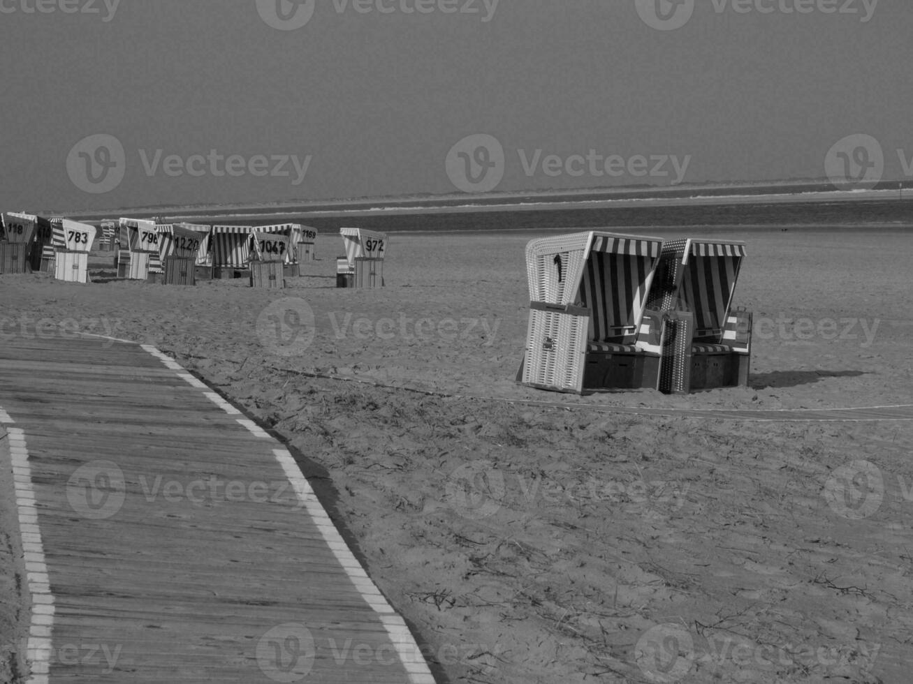 the island of Langeoog in germany photo