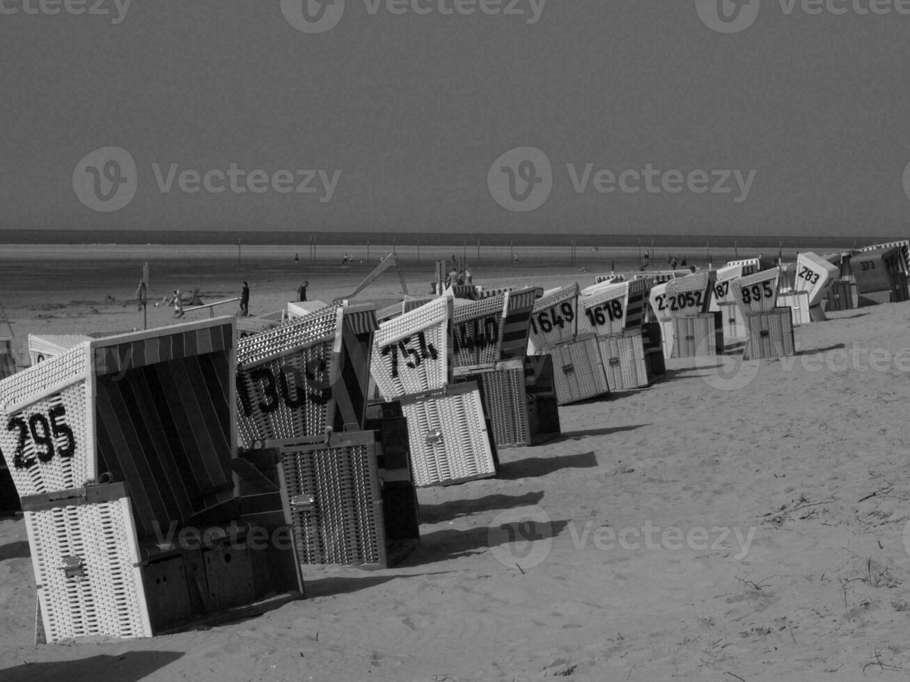 the island of Langeoog in germany photo