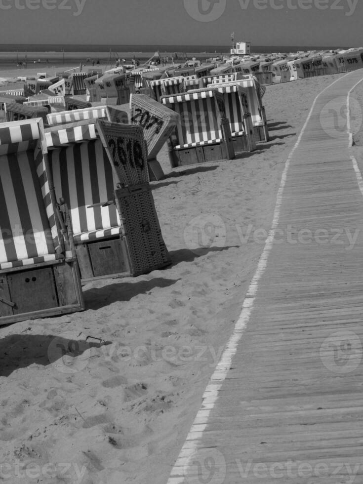 the island of Langeoog in germany photo