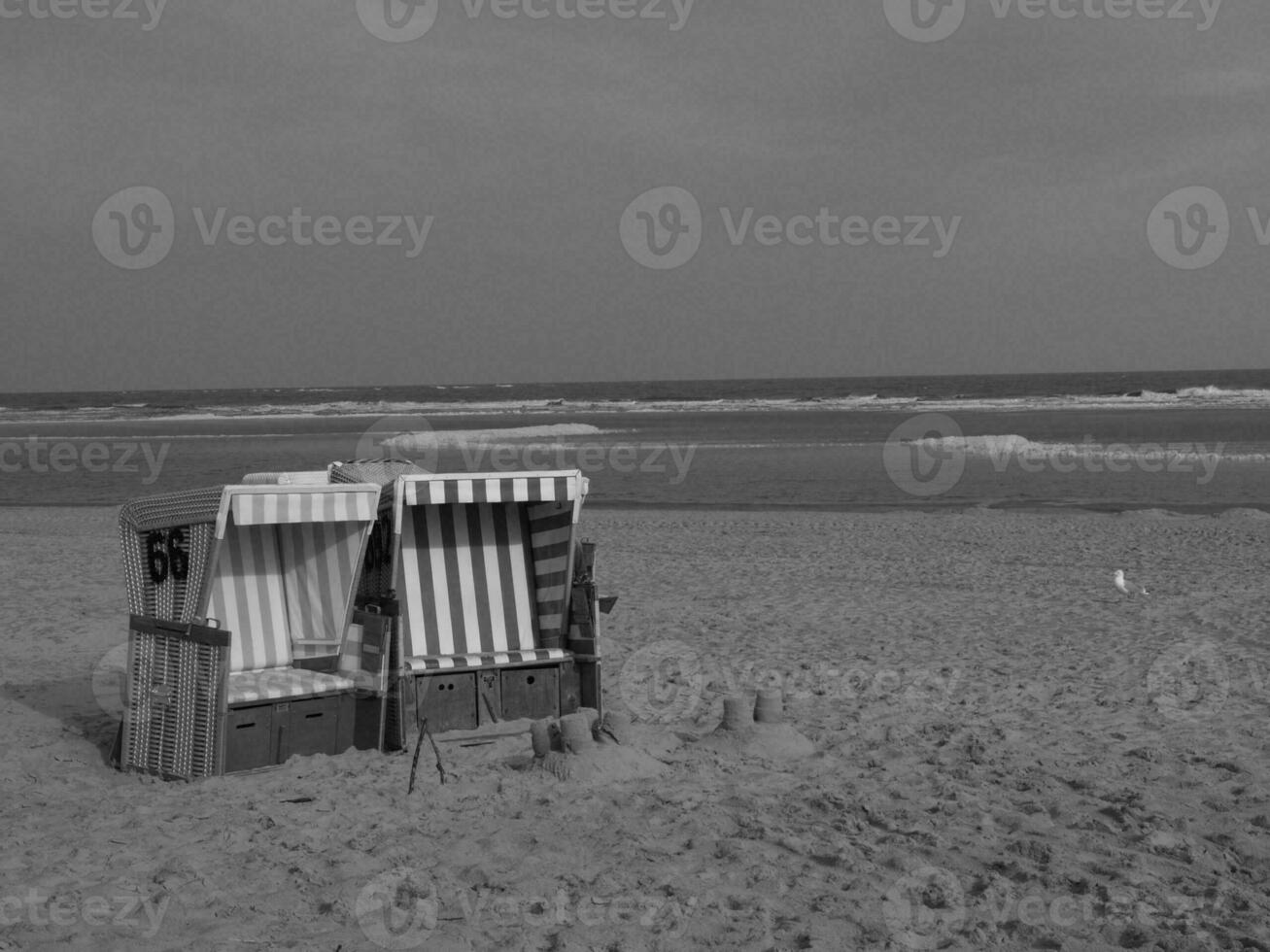 the island of Langeoog in germany photo