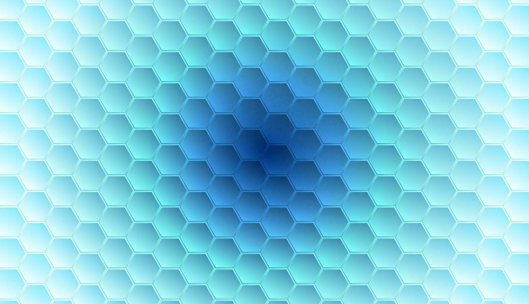 Bright geometric hexagons abstract technology background vector