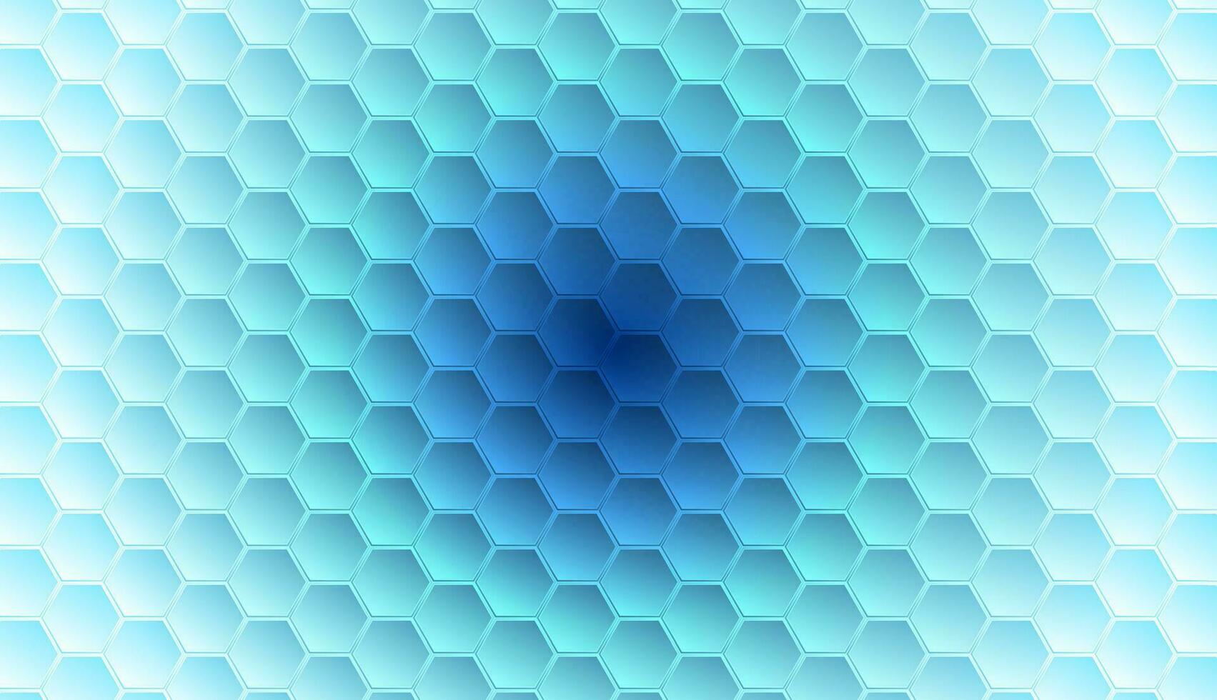 Bright geometric hexagons abstract technology background vector