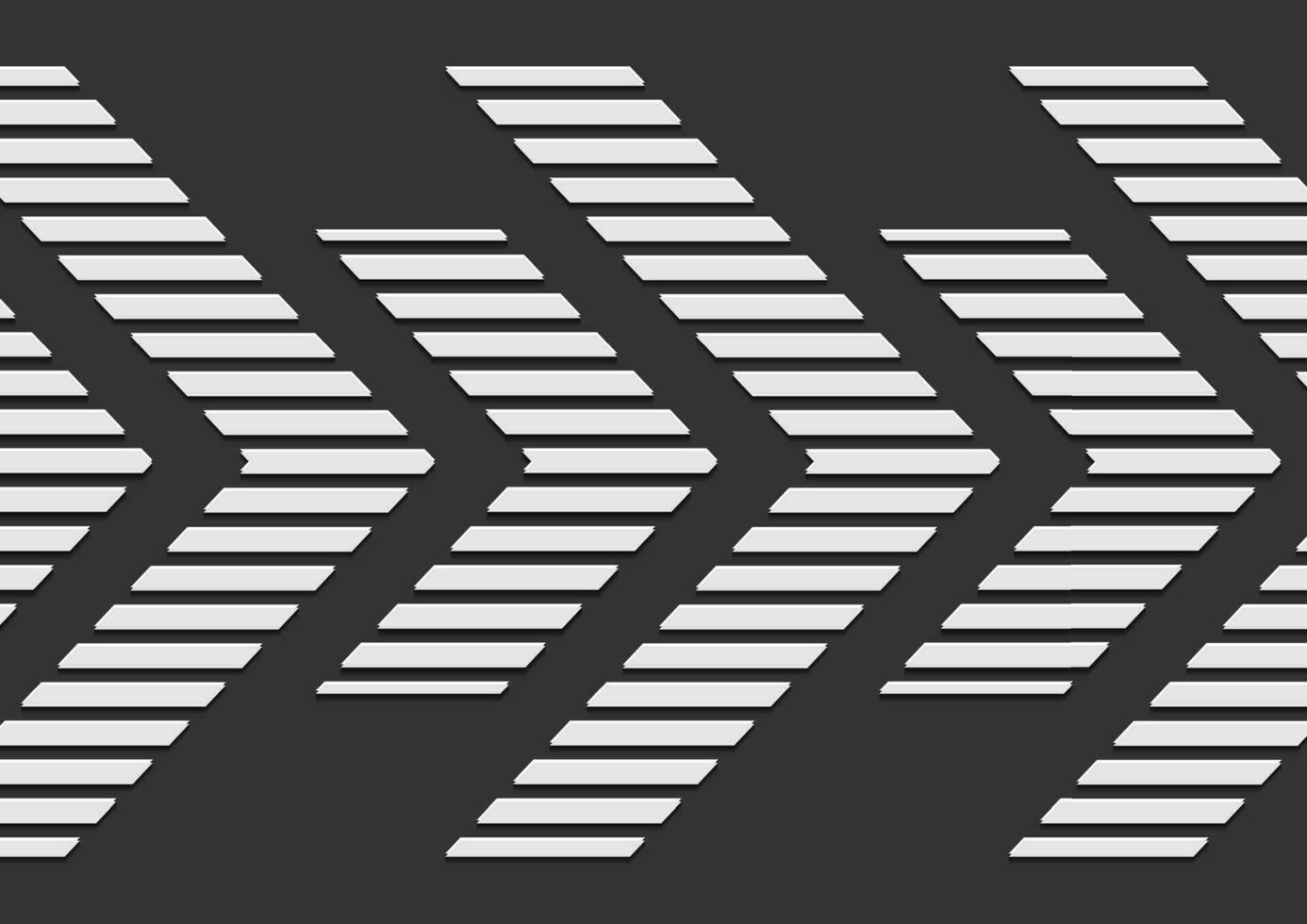 Black white abstract tech geometric background with arrows vector