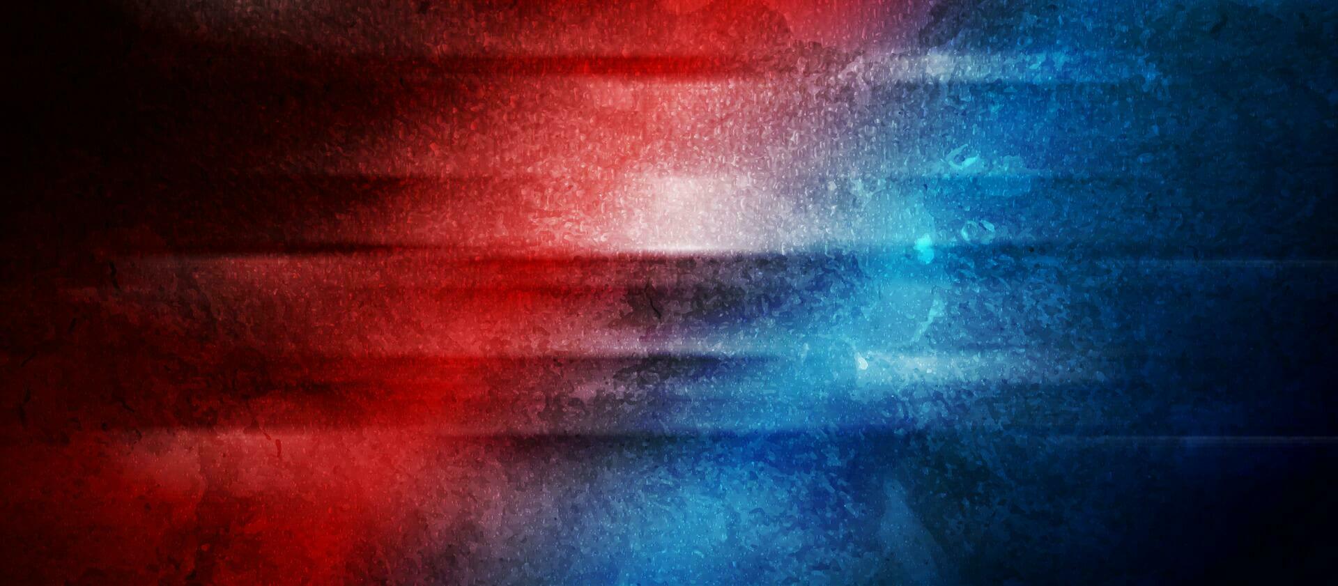 Contrast red blue smooth grunge stripes abstract banner vector